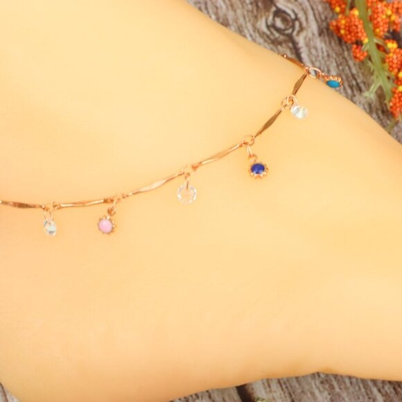 "Dainty Anklet for Women – Elegant Everyday Jewelry & Perfect Gift | MLCRC1280 - Picture 3 of 10